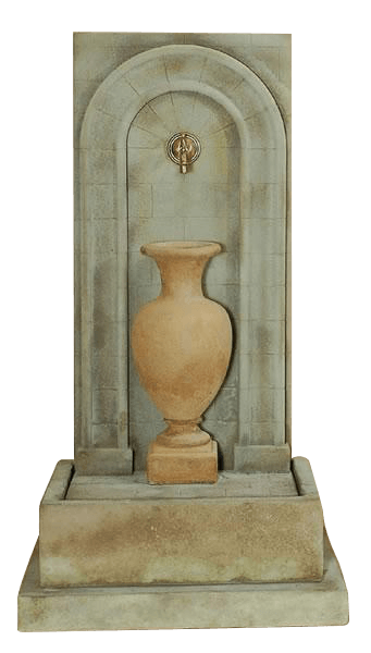Etruria Urn Wall Outdoor Cast Stone Garden Fountain For Spout Tall Urn Fountain Tuscan
